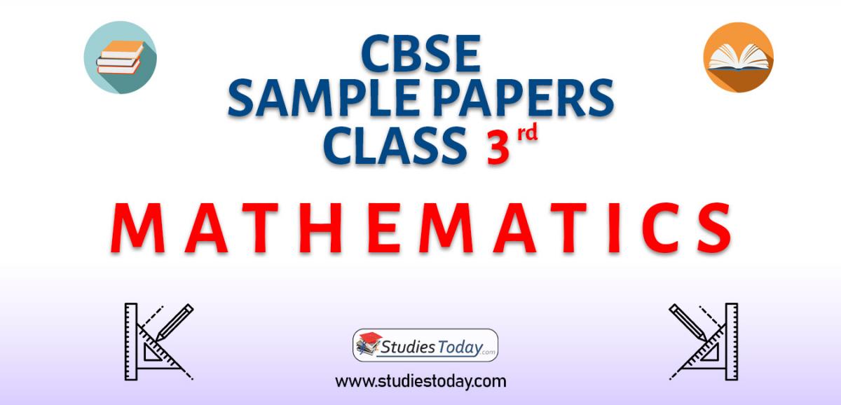 Cbse Sample Paper Class 3 Mathematics Solved Pdf Download 1203